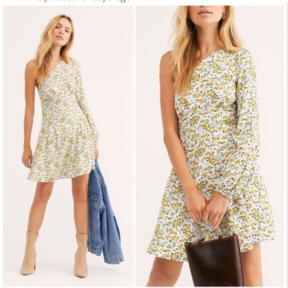 Free People Dresses & Skirts - NWOT Free People Jules one shoulder mini dress. Size 4
